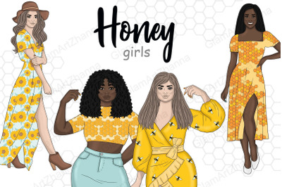 Honey Girls Clipart