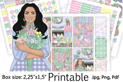 Spring Printable Stickers 2&2C;25&amp;quot;x1&2C;5&amp;quot;