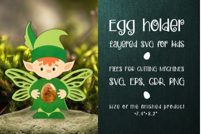 Forest Elf Easter Egg Holder Template