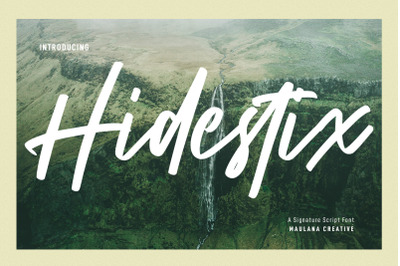 Hidestix Handwritten Font