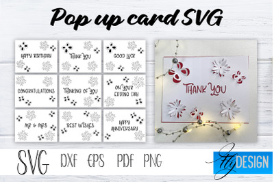 Pop Up Card SVG, Pop-Up Greeting Card, Cricut Pop Up Card, Pop Up Card