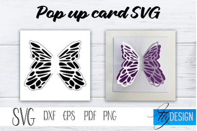 Lace Butterfly Pop Up Card SVG, Pop-Up Greeting Card, Cricut Pop Up