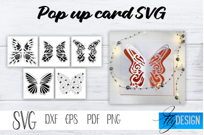 Lace Butterfly Pop Up Card SVG, Pop-Up Greeting Card, Cricut Pop Up Ca