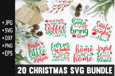 Christmas svg bundle, Christmas Cut Files Cricut Silhouette