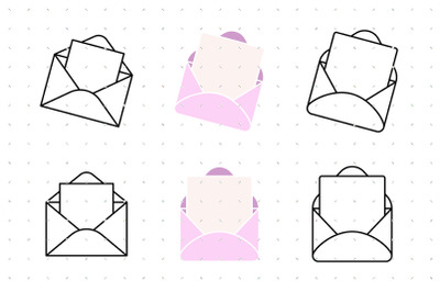 Envelope with Letter SVG
