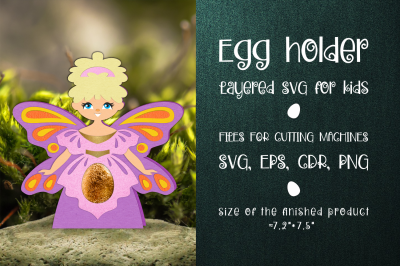 Fairy Easter Egg Holder Template