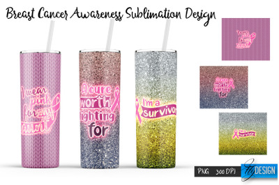 Breast Cancer Tumbler Sublimation v. 1