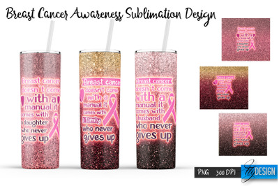 Breast Cancer Tumbler Sublimation v. 2