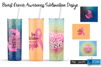 Breast Cancer Tumbler Sublimation v. 4