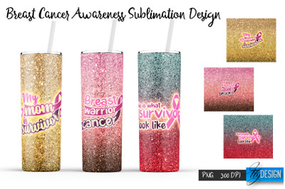 Breast Cancer Tumbler Sublimation v. 5