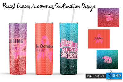 Breast Cancer Tumbler Sublimation v. 10