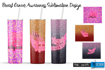 Breast Cancer Tumbler Sublimation v. 12