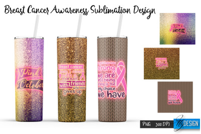 Breast Cancer Tumbler Sublimation v. 13