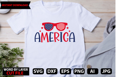 america Svg Cut File