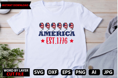 america est.1776 Svg Cut File