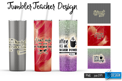 Teacher 20 Oz Tumbler Sublimation v.4