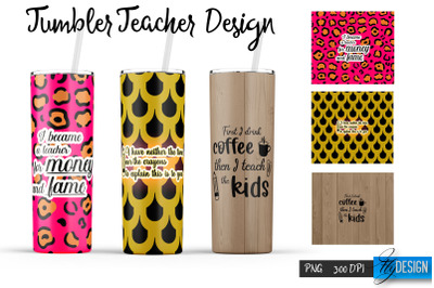 Teacher 20 Oz Tumbler Sublimation v.6