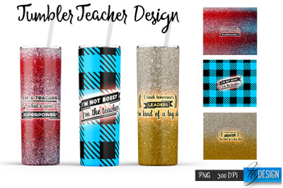 Teacher 20 Oz Tumbler Sublimation v.7