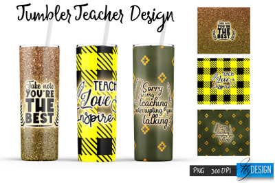 Teacher 20 Oz Tumbler Sublimation v.12