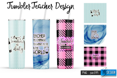 Teacher 20 Oz Tumbler Sublimation v.14