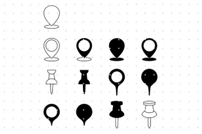 Place Pin Markers SVG