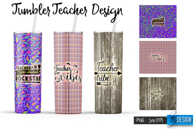 Teacher 20 Oz Tumbler Sublimation v.15