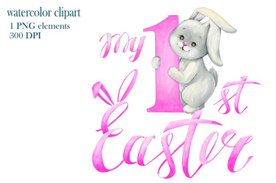 My first easter baby girl png, Easter sublimation designs downloads, E