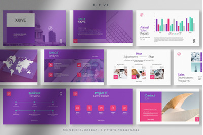 Xiove - Professional Infographic Statistic PPT