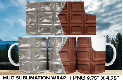 Chocolate bar Mug wrap png