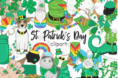 Saint Patrick&#039;s Day Clipart | Irish Illustration