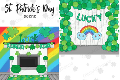 Happy St Patricks Day Clipart | Lucky Day Illustration