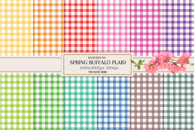 Spring buffalo plaid