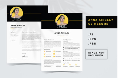 Anna Ainsley - CV Resume Template