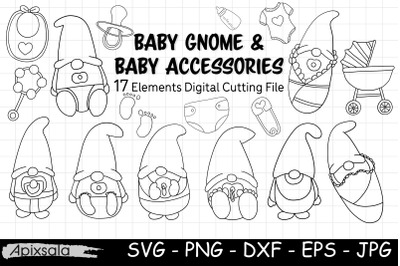 Baby Gnomes Baby Shower-SVG Cutting File
