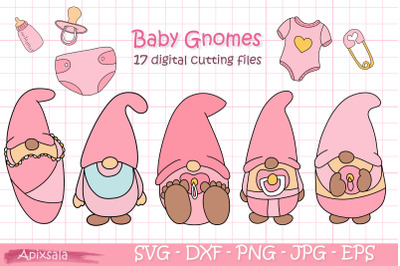 Baby Gnomes Baby Shower-SVG Bundle