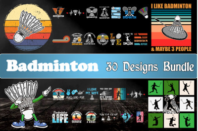 Badminton Bundle SVG 30 designs