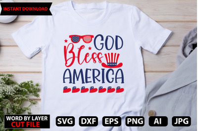 god bless america Svg Cut File