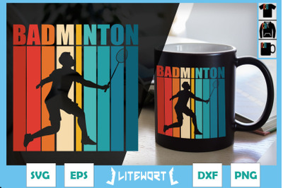 Retro Vintage Badminton