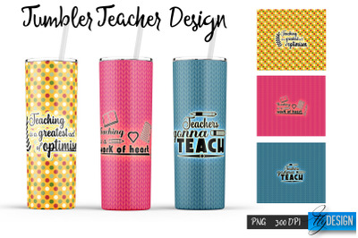 Teacher 20 Oz Tumbler Sublimation v.17