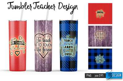 Teacher 20 Oz Tumbler Sublimation v.22