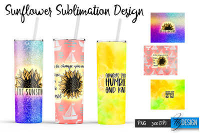 Sunflower 20 Oz Tumbler Sublimation v.1