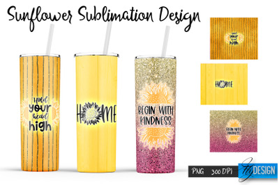 Sunflower 20 Oz Tumbler Sublimation v.2