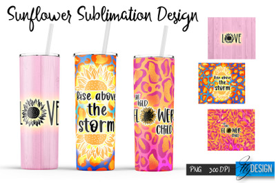 Sunflower 20 Oz Tumbler Sublimation v.4