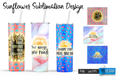 Sunflower 20 Oz Tumbler Sublimation v.7