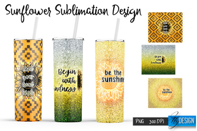 Sunflower 20 Oz Tumbler Sublimation v.8