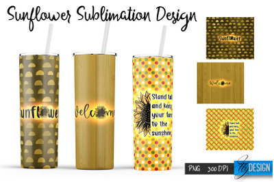 Sunflower 20 Oz Tumbler Sublimation v.12