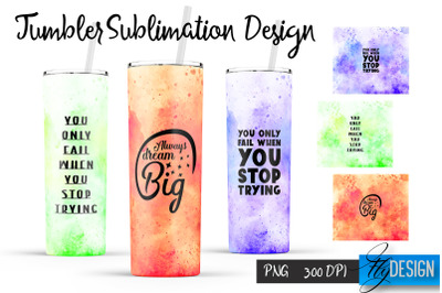 Motivation 20 Oz Tumbler Sublimation v.12