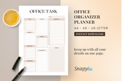 Office Planner | Office Organizer | A4 And A5 | US Letter