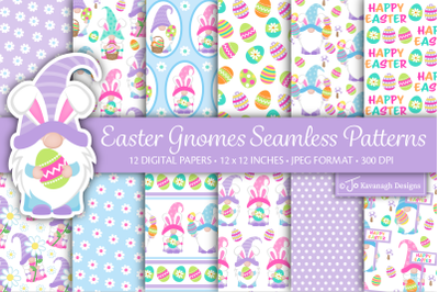 Easter Digital Paper, Easter Patterns, Easter Gnomes, P53