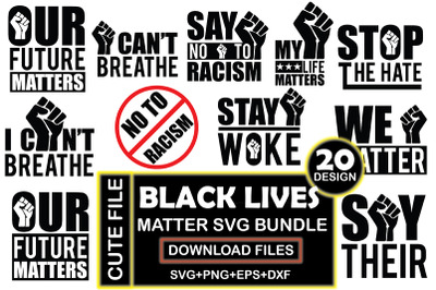 Black Lives Matter Svg Bundle